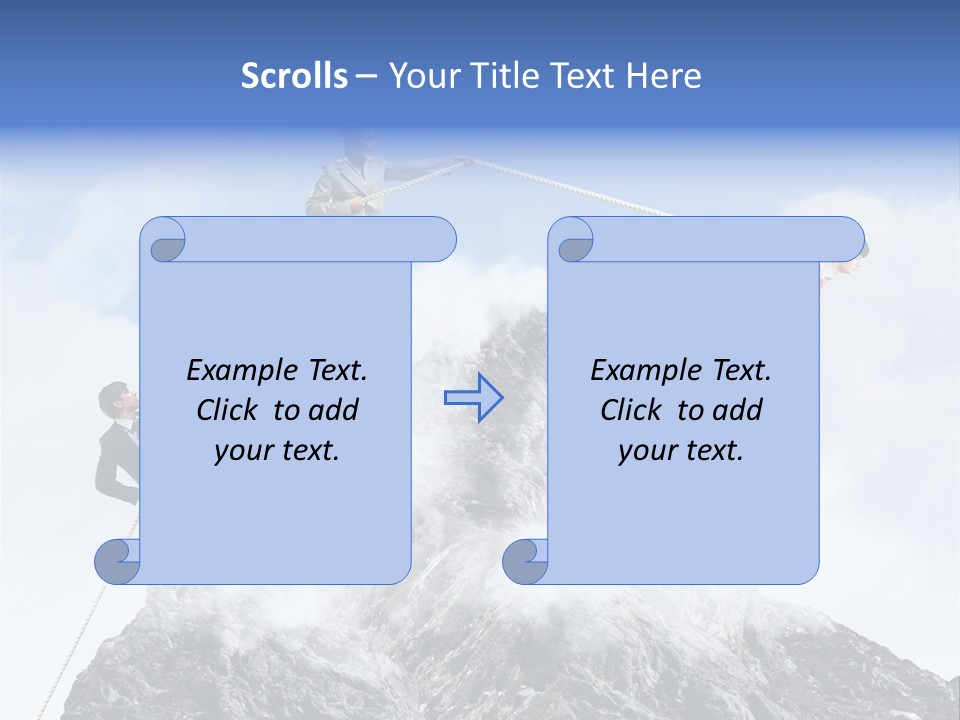 Effort Mountain Success PowerPoint Template
