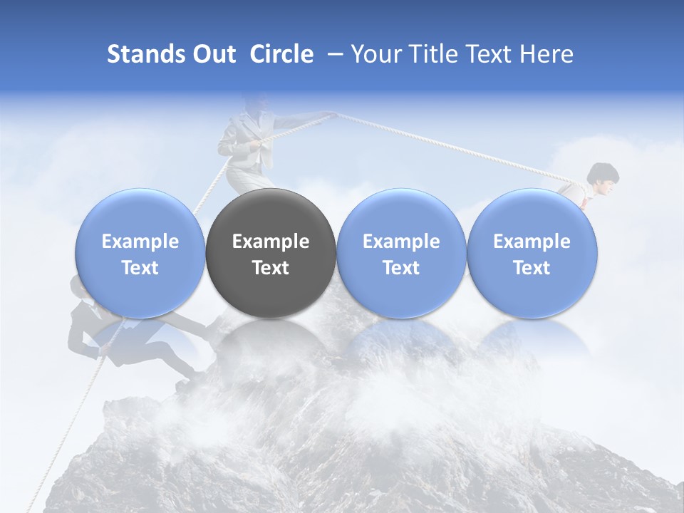 Effort Mountain Success PowerPoint Template