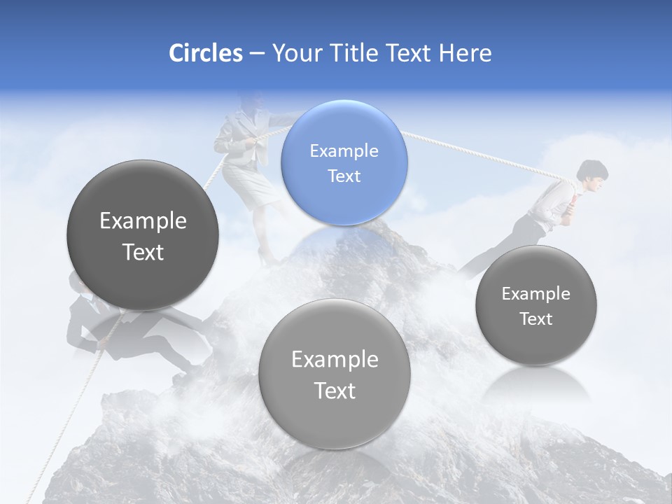 Effort Mountain Success PowerPoint Template