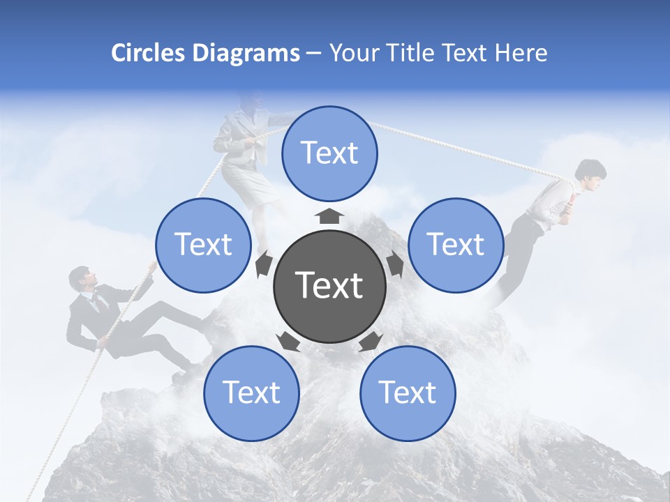 Effort Mountain Success PowerPoint Template