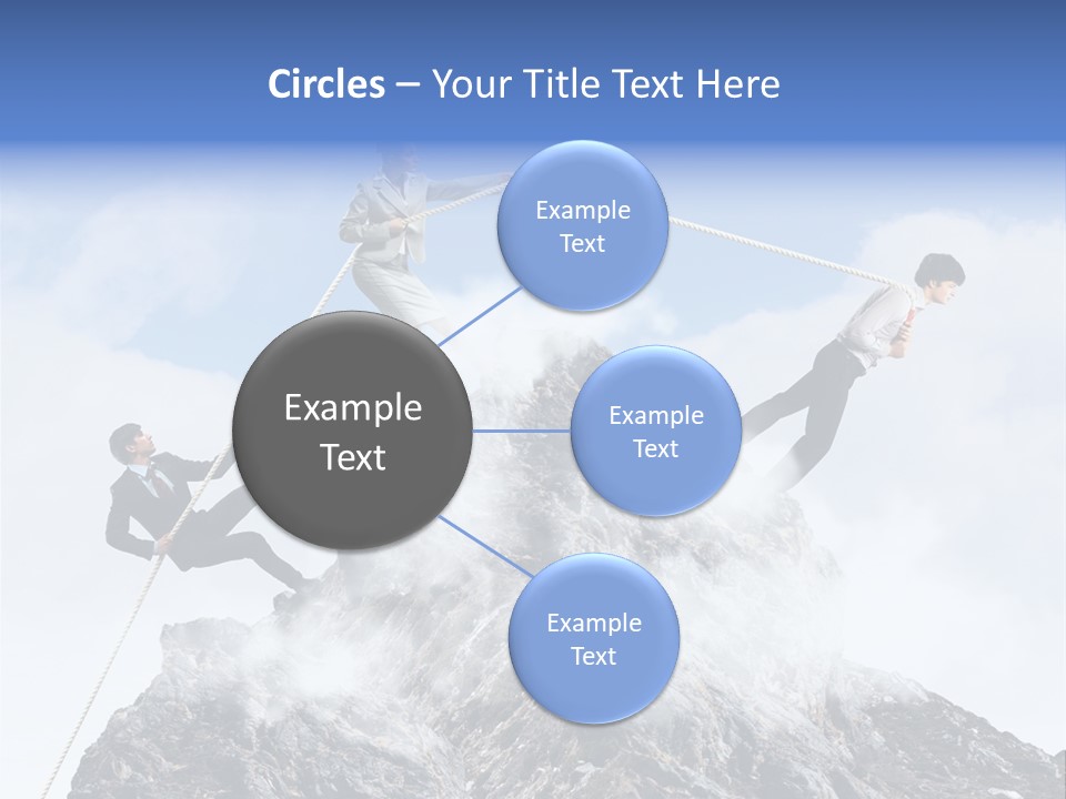 Effort Mountain Success PowerPoint Template