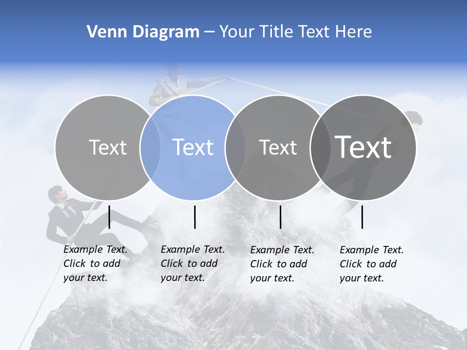 Effort Mountain Success PowerPoint Template
