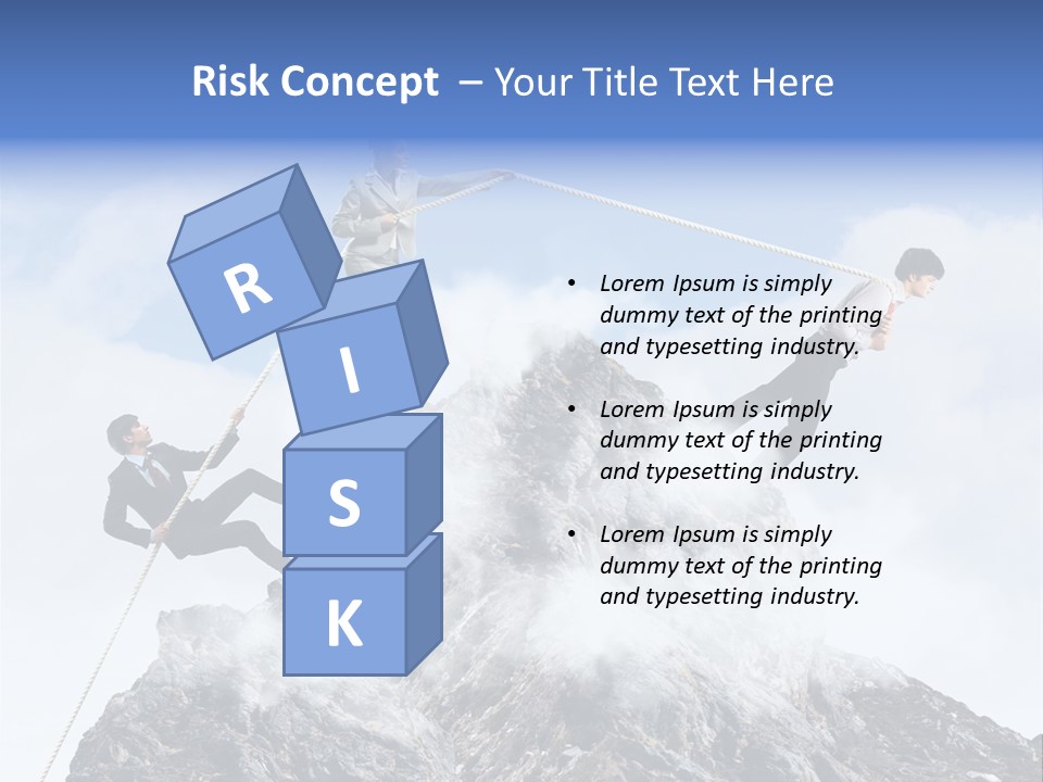 Effort Mountain Success PowerPoint Template