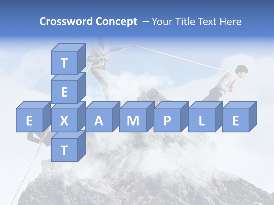 Effort Mountain Success PowerPoint Template
