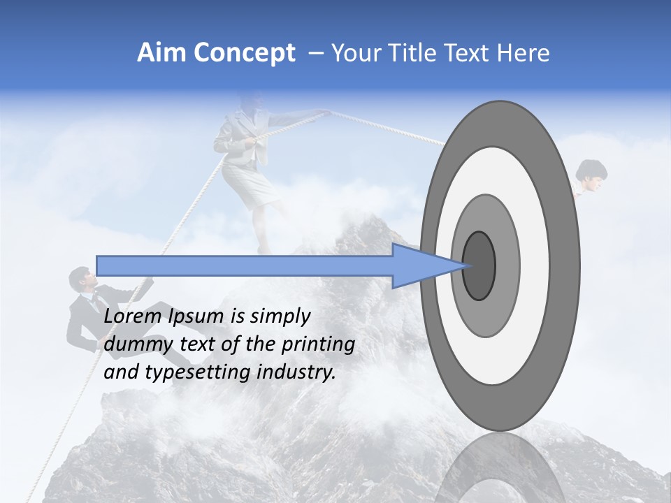 Effort Mountain Success PowerPoint Template