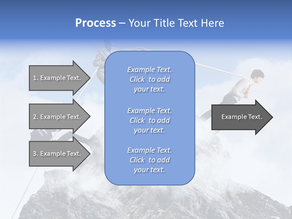 Effort Mountain Success PowerPoint Template