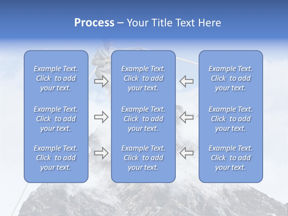 Effort Mountain Success PowerPoint Template