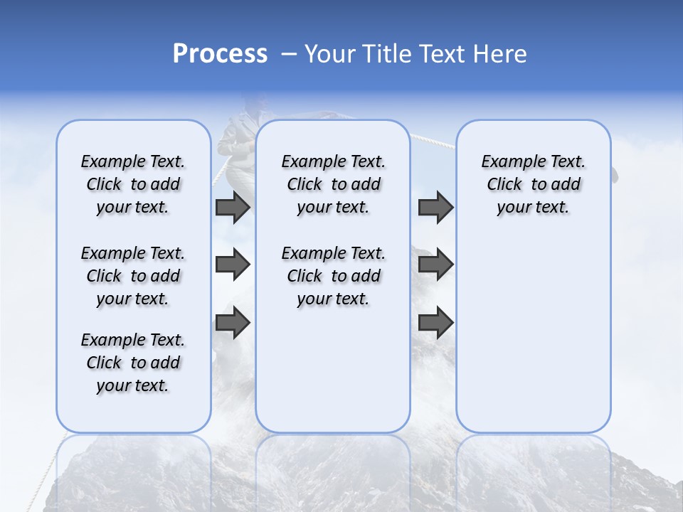Effort Mountain Success PowerPoint Template
