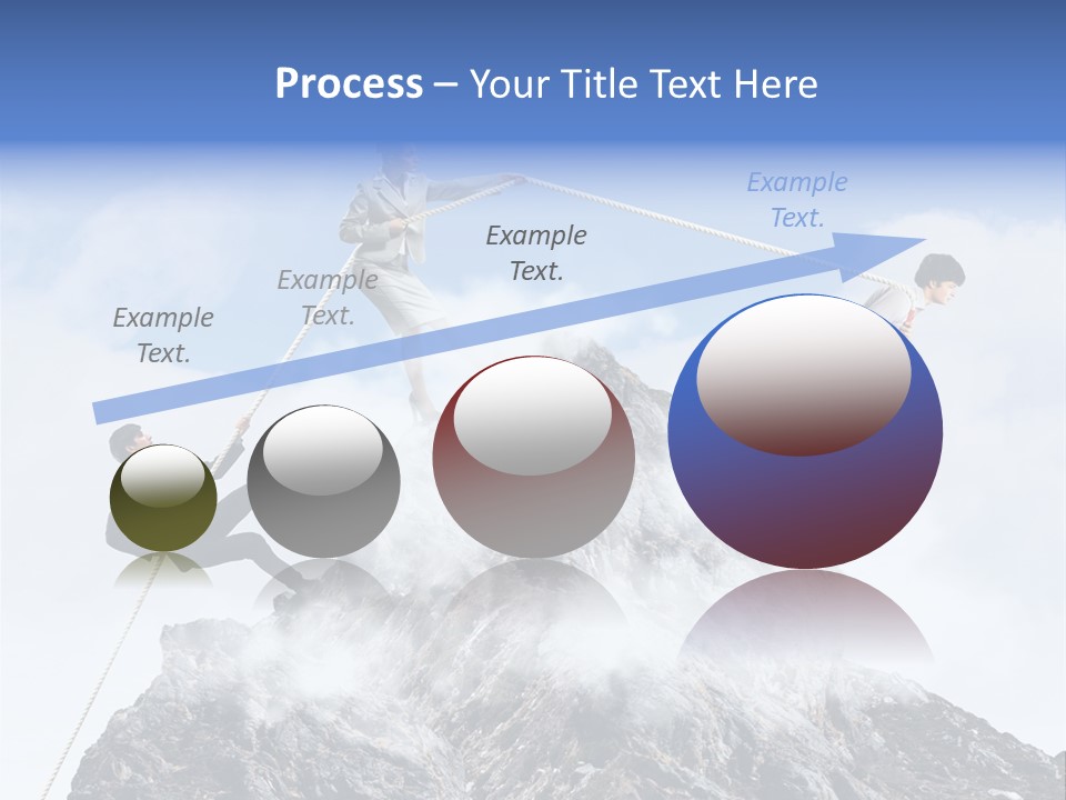 Effort Mountain Success PowerPoint Template