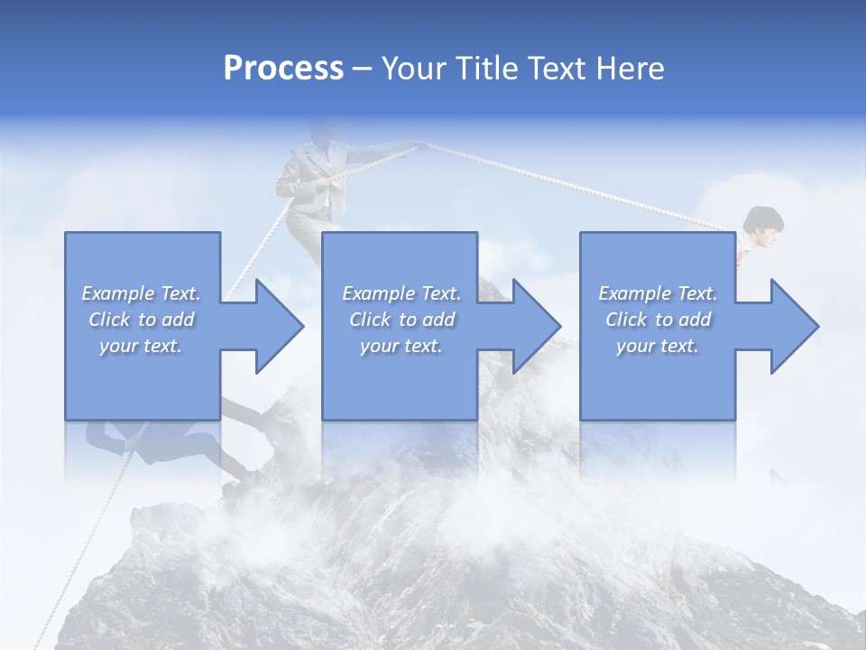Effort Mountain Success PowerPoint Template