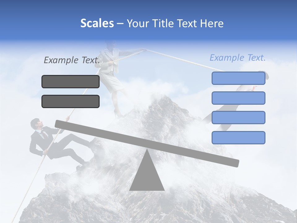 Effort Mountain Success PowerPoint Template