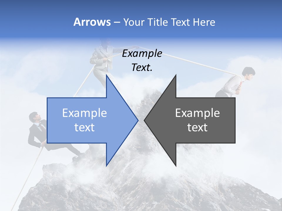 Effort Mountain Success PowerPoint Template