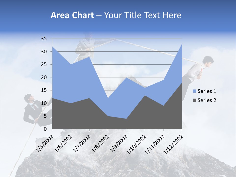Effort Mountain Success PowerPoint Template