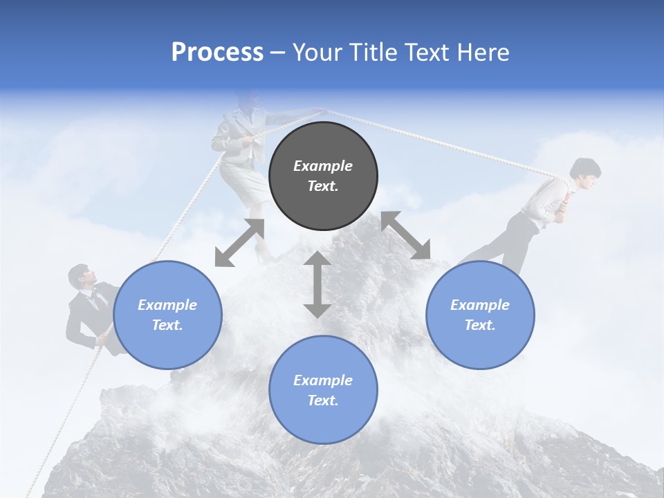 Effort Mountain Success PowerPoint Template