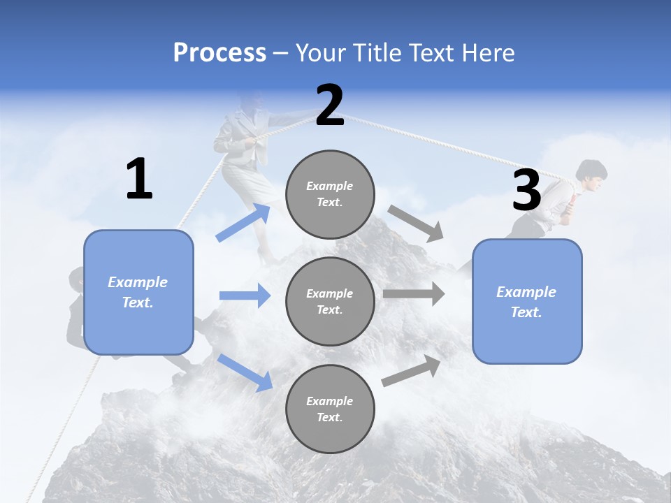 Effort Mountain Success PowerPoint Template