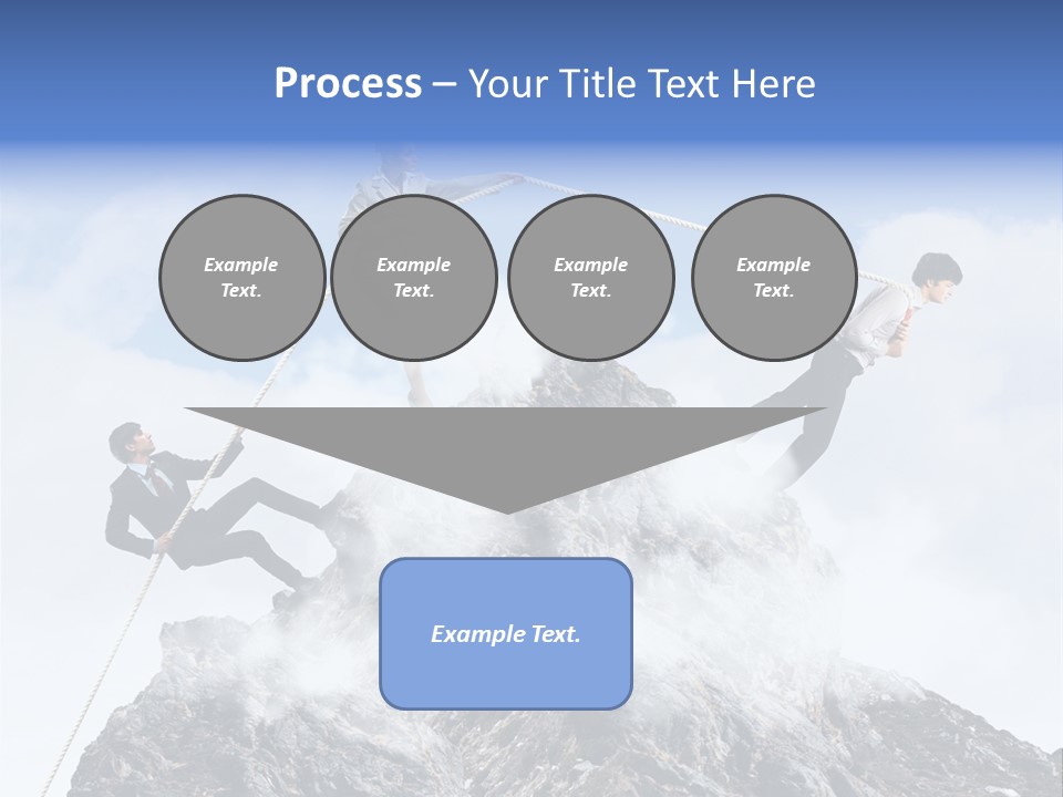 Effort Mountain Success PowerPoint Template