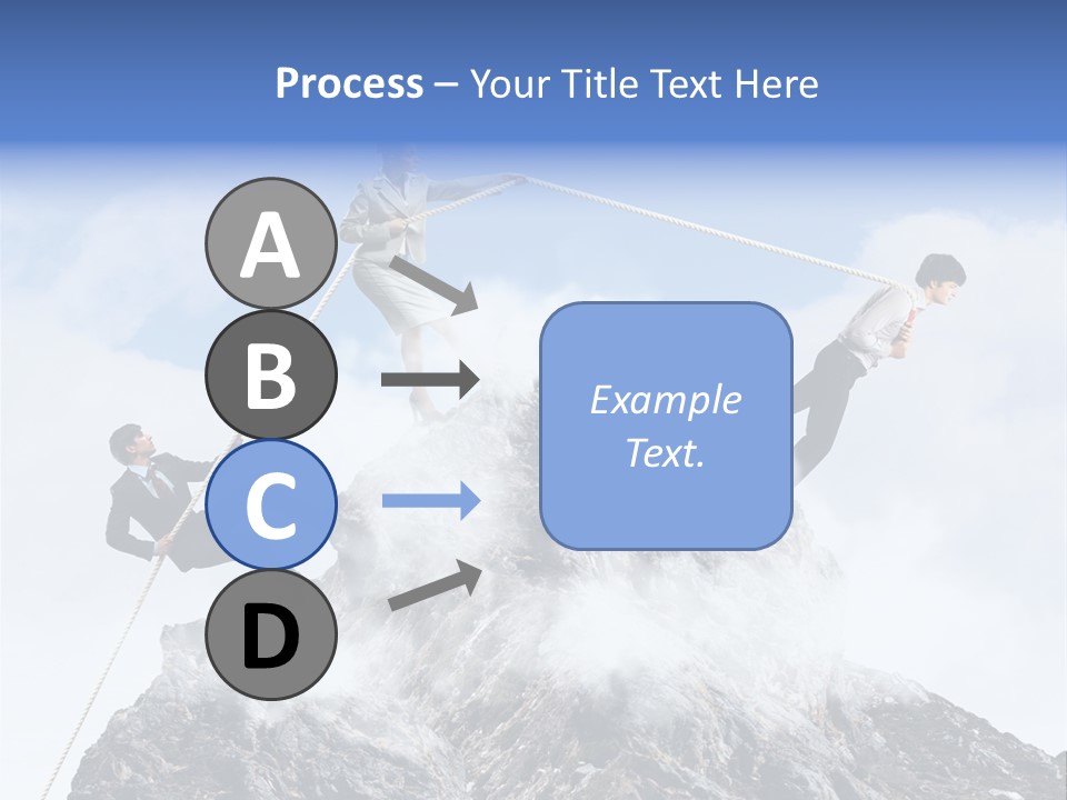 Effort Mountain Success PowerPoint Template