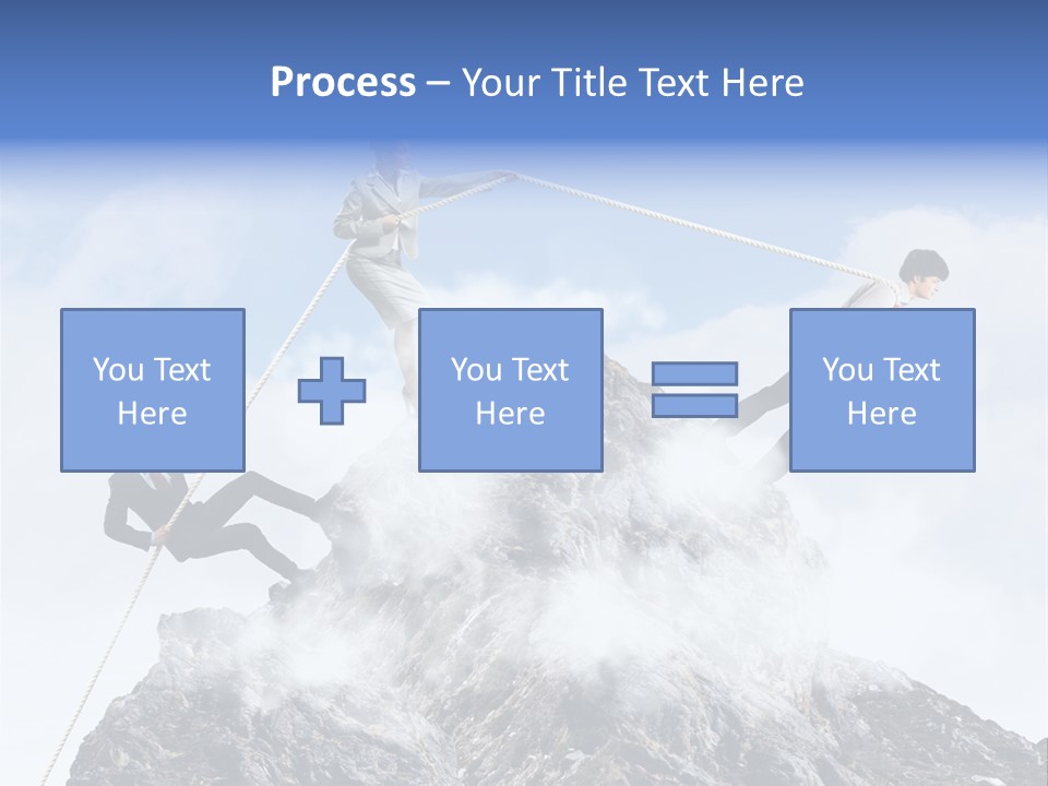 Effort Mountain Success PowerPoint Template