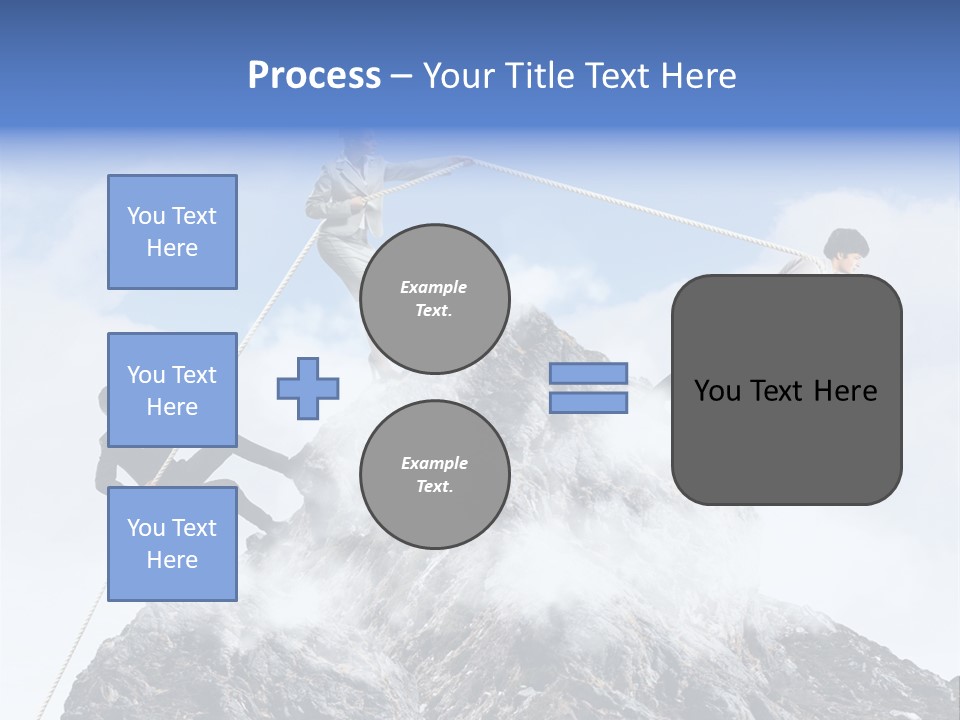 Effort Mountain Success PowerPoint Template