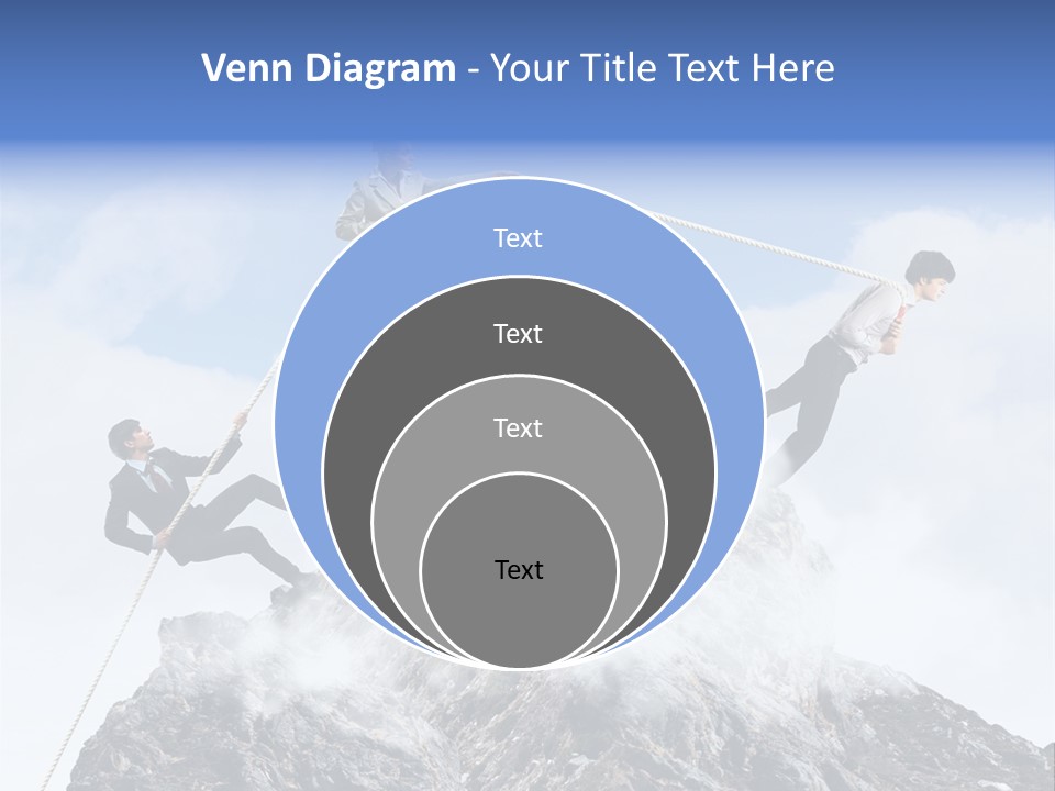 Effort Mountain Success PowerPoint Template