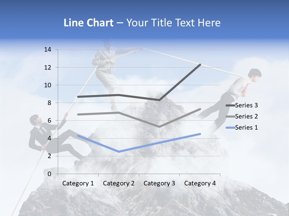 Effort Mountain Success PowerPoint Template