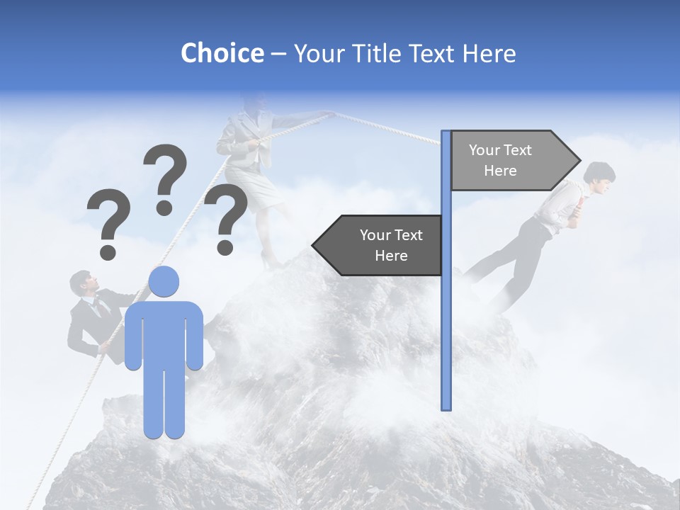 Effort Mountain Success PowerPoint Template