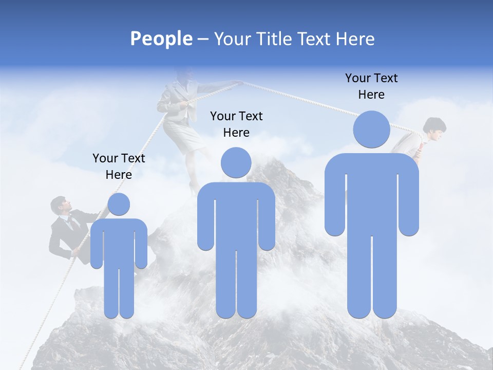 Effort Mountain Success PowerPoint Template