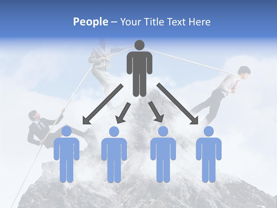 Effort Mountain Success PowerPoint Template