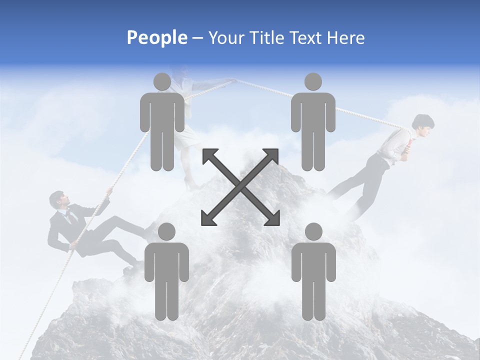 Effort Mountain Success PowerPoint Template