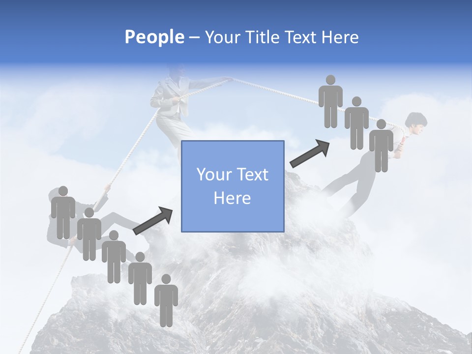 Effort Mountain Success PowerPoint Template