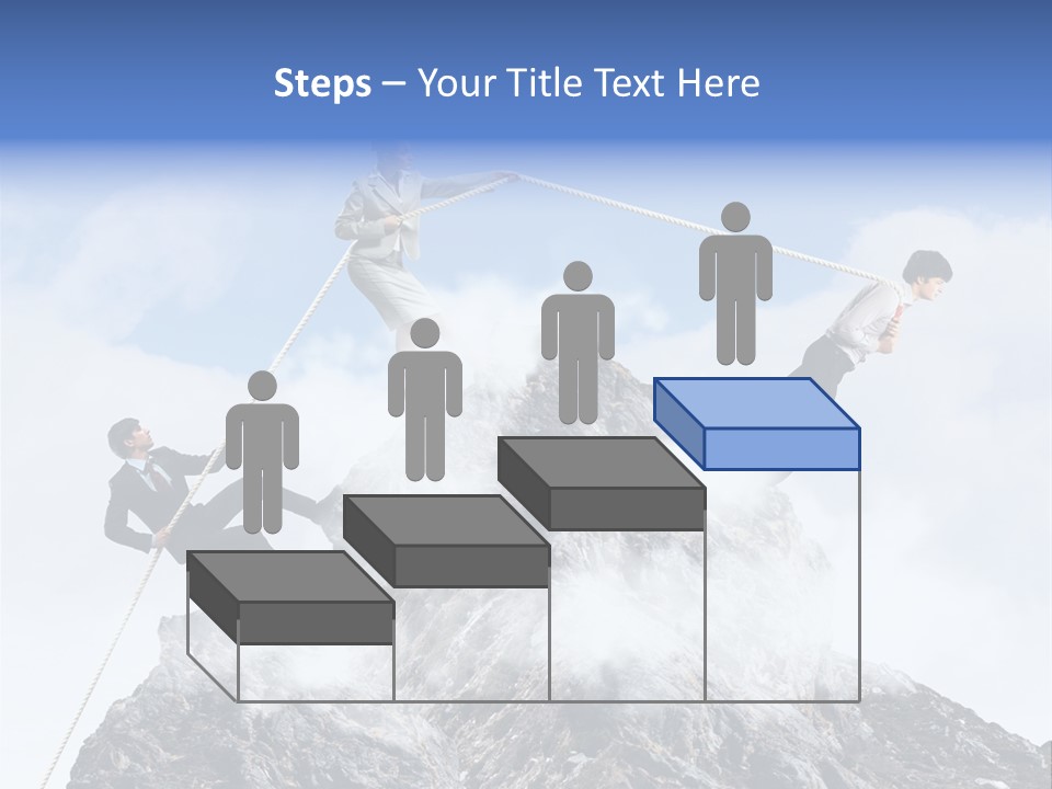 Effort Mountain Success PowerPoint Template