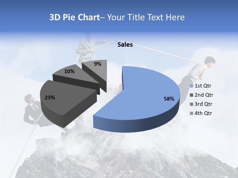 Effort Mountain Success PowerPoint Template