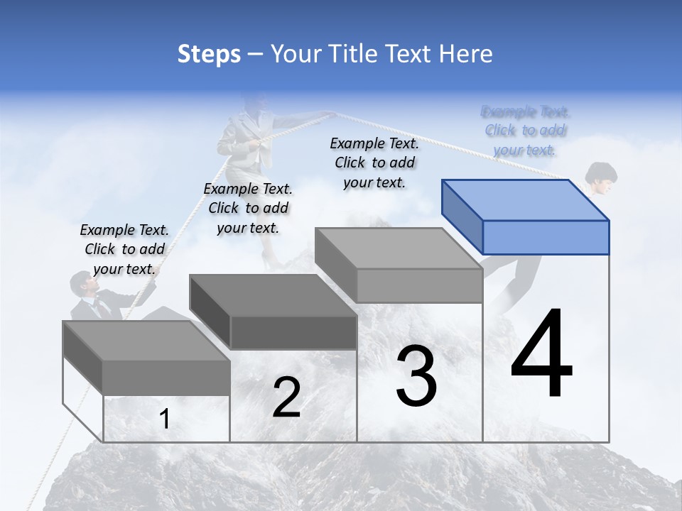 Effort Mountain Success PowerPoint Template
