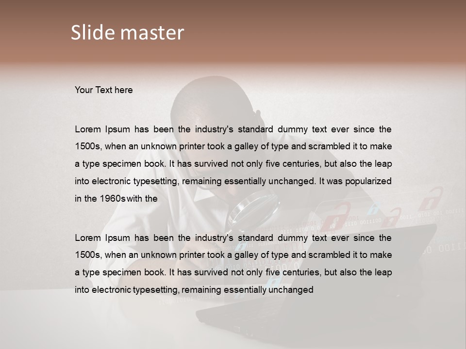 Unlock Futuristic Code PowerPoint Template