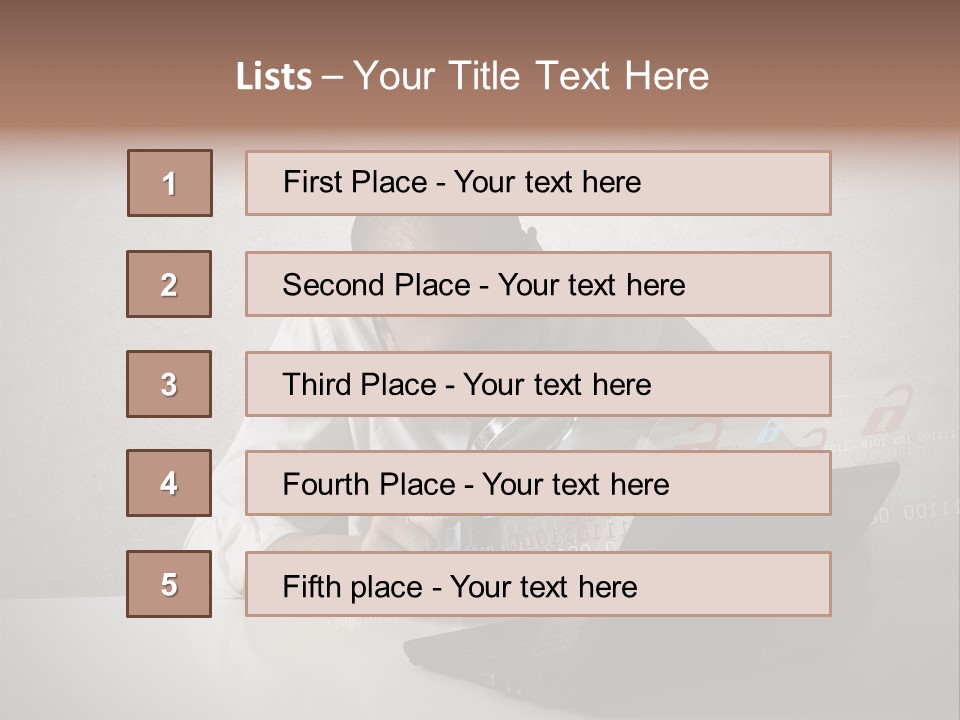 Unlock Futuristic Code PowerPoint Template