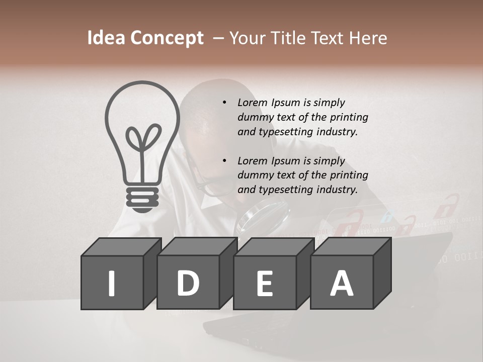 Unlock Futuristic Code PowerPoint Template