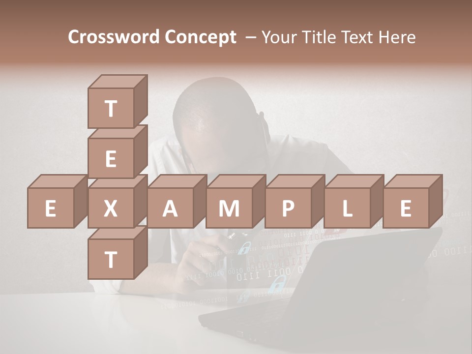 Unlock Futuristic Code PowerPoint Template