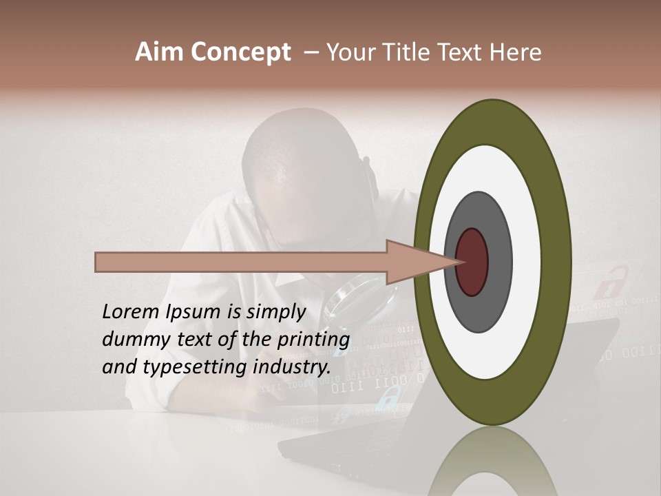 Unlock Futuristic Code PowerPoint Template