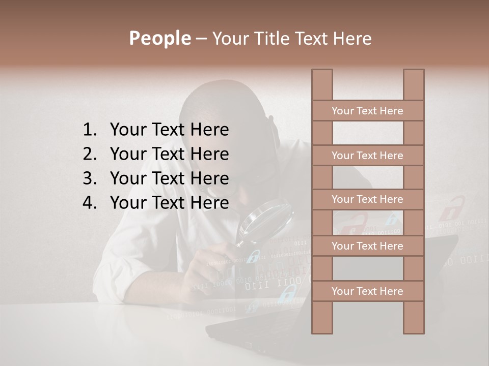 Unlock Futuristic Code PowerPoint Template