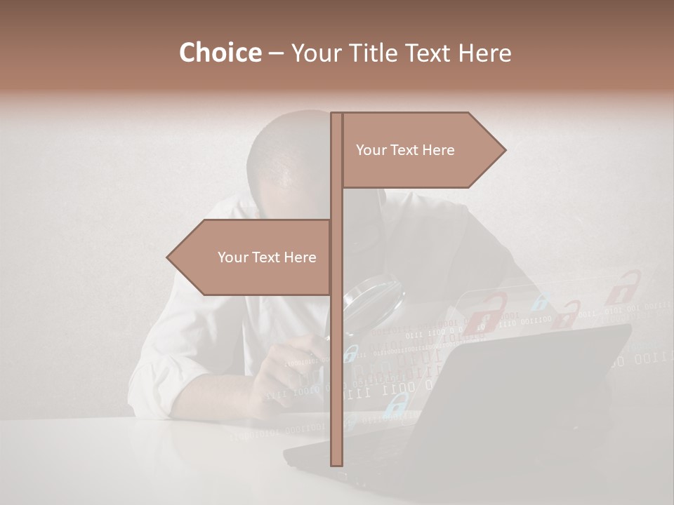 Unlock Futuristic Code PowerPoint Template