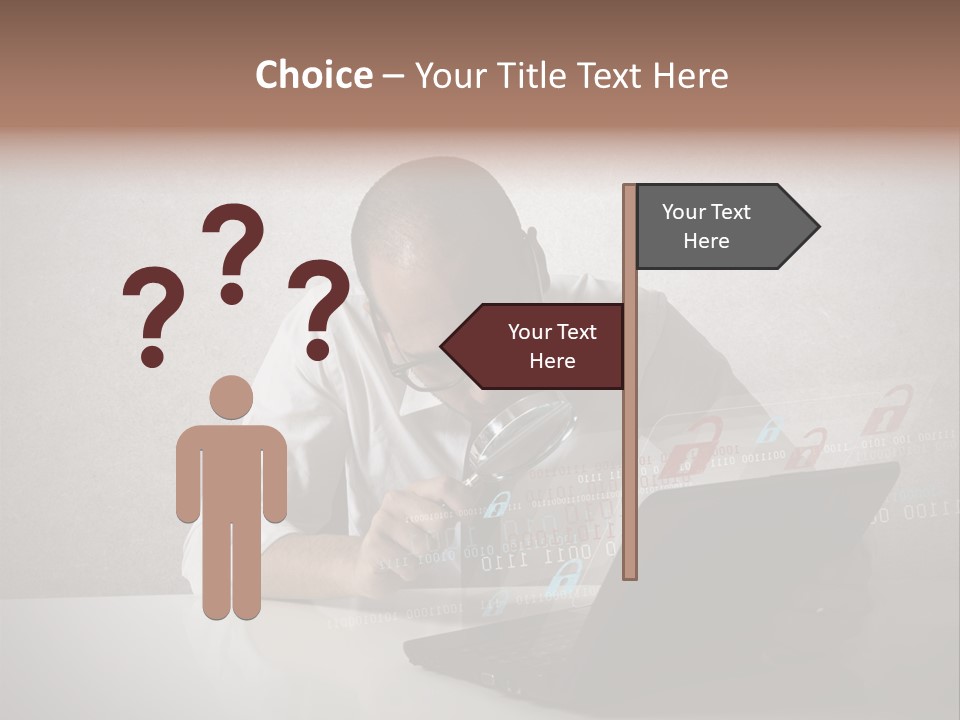 Unlock Futuristic Code PowerPoint Template