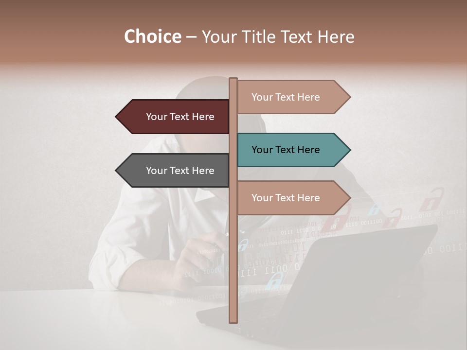 Unlock Futuristic Code PowerPoint Template