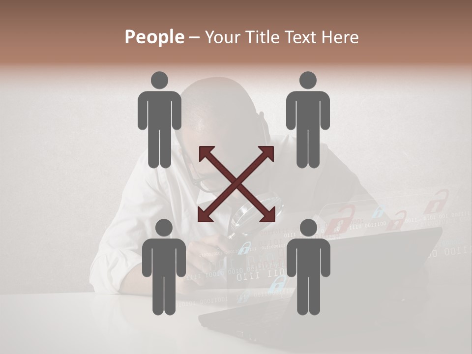 Unlock Futuristic Code PowerPoint Template