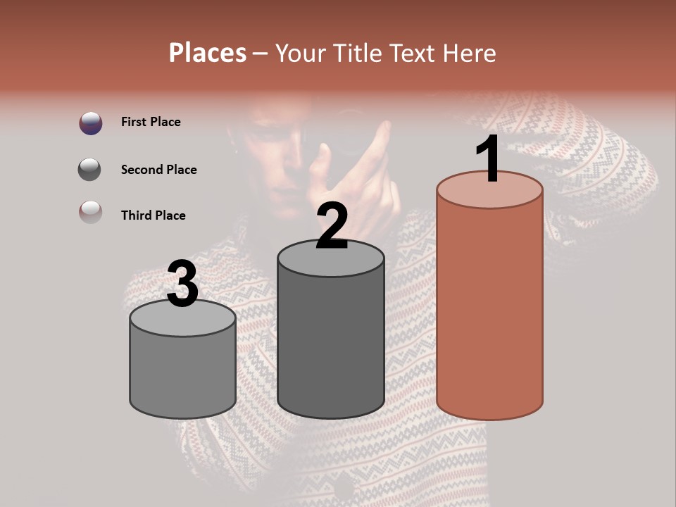 Hobby Portrait Caucasian PowerPoint Template