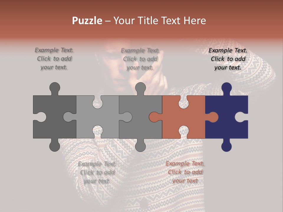 Hobby Portrait Caucasian PowerPoint Template