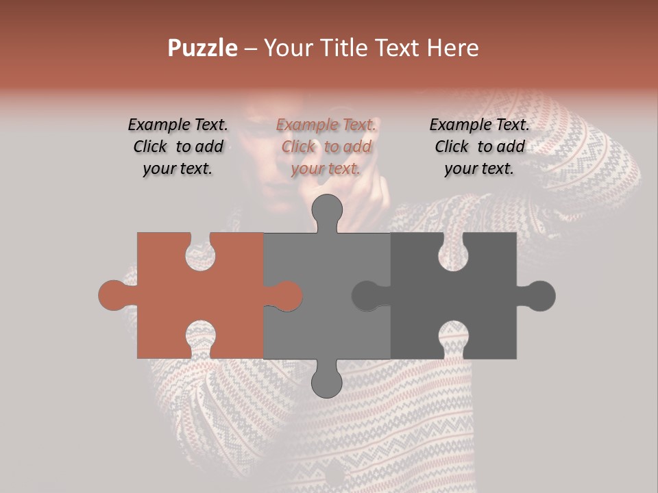 Hobby Portrait Caucasian PowerPoint Template