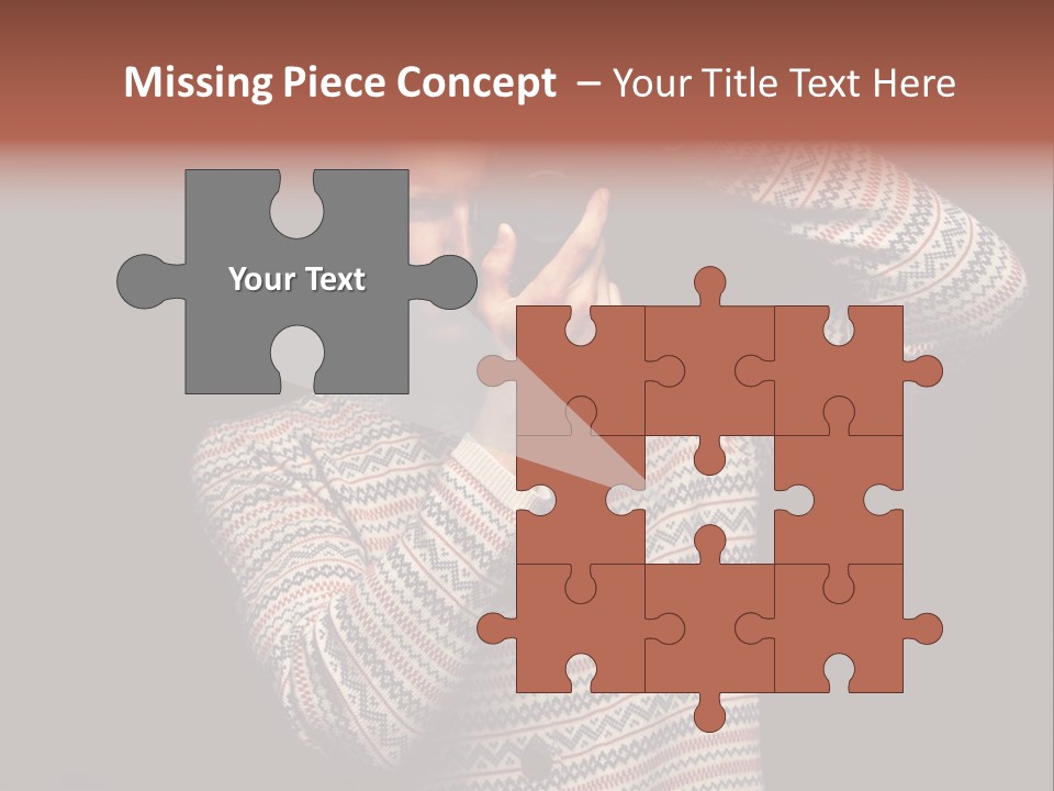 Hobby Portrait Caucasian PowerPoint Template