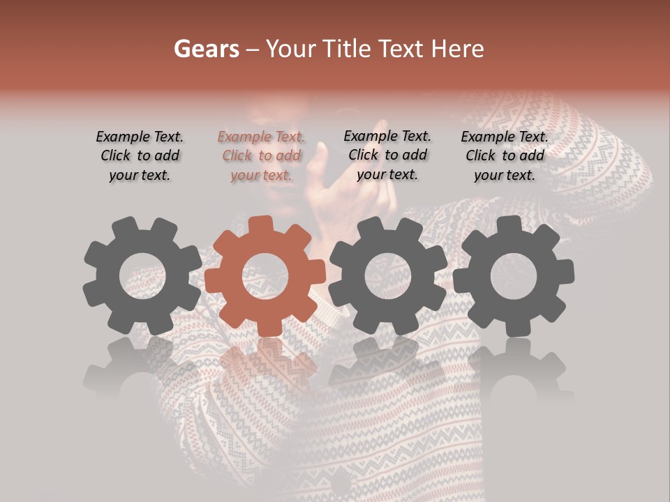 Hobby Portrait Caucasian PowerPoint Template