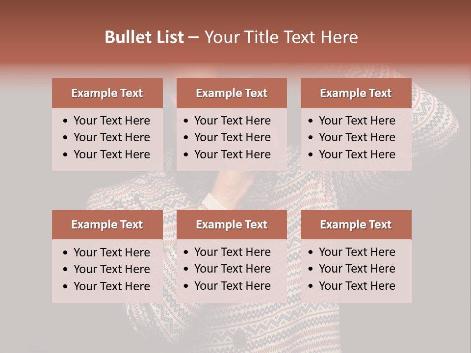 Hobby Portrait Caucasian PowerPoint Template