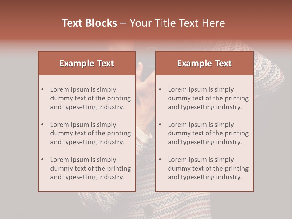 Hobby Portrait Caucasian PowerPoint Template
